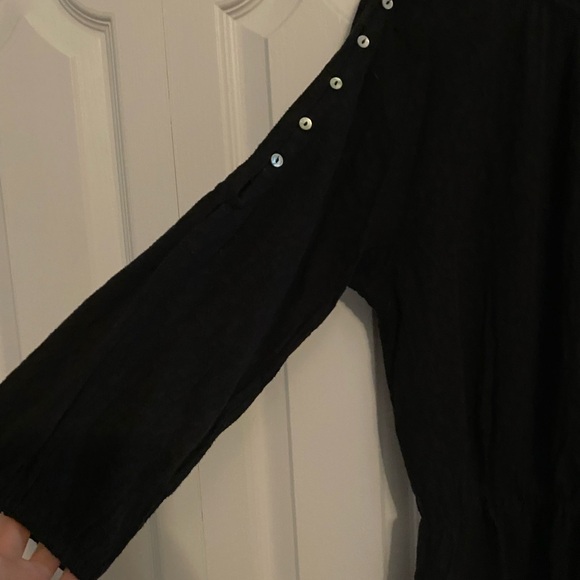 Lucky Brand Black Button-Sleeve Top - Picture 5 of 7